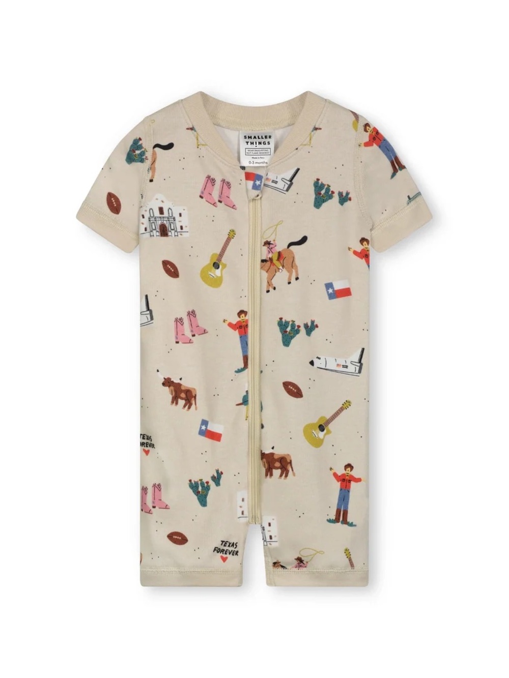 Small great things • Texas Themed Romper Pajama
